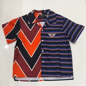 Men’s Homme Femme  Shirt with Chevron and Stripes